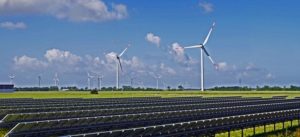 zonnepark, windmolens